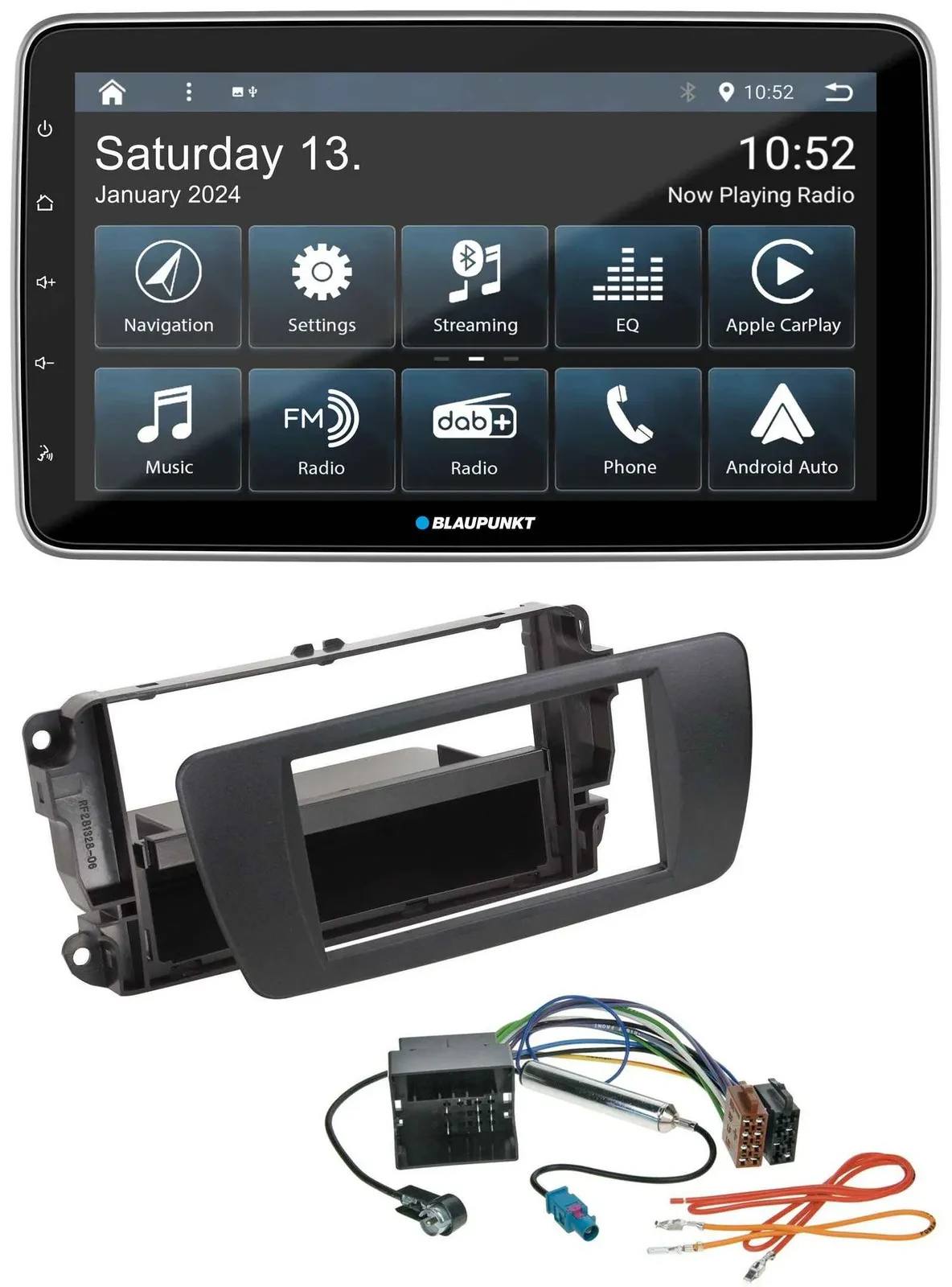 Blaupunkt USB DAB SD MP3 Bluetooth Autoradio für Seat Ibiza 6J ab 08 nitschwarz