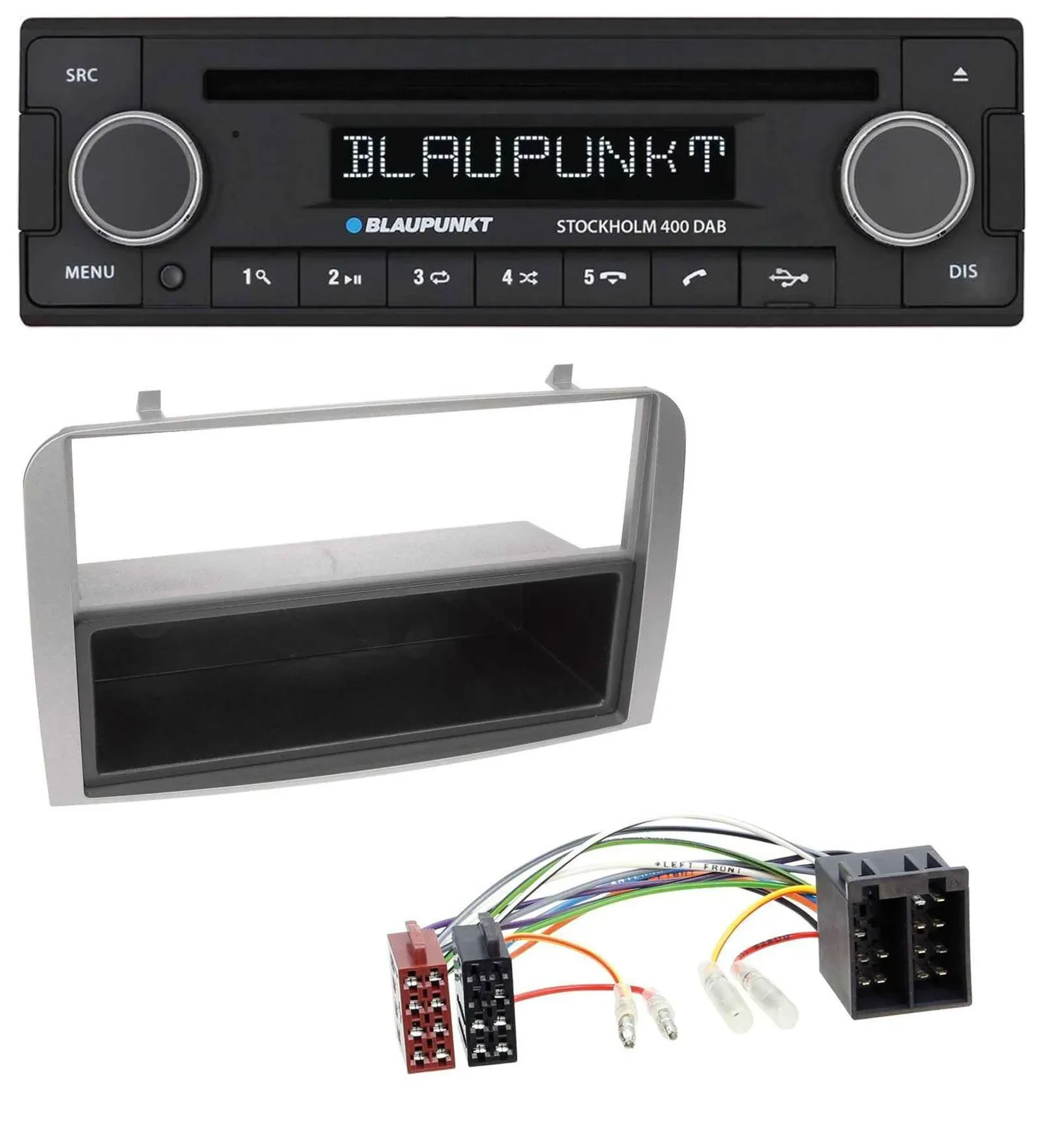 Blaupunkt MP3 Bluetooth DAB CD USB Autoradio für Alfa Romeo 147 GT silber Ablage