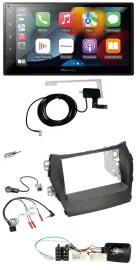Pioneer Lenkrad USB Bluetooth DAB 2DIN Autoradio für Hyundai Santa Fe ab 2012 oh