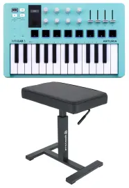 MIDI-клавиатура Arturia MiniLab 3 Aquamarine (набор: скамья с гидроподъёмником)