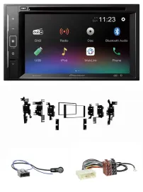 Pioneer Bluetooth MP3 USB 2DIN DAB DVD Autoradio für Nissan Tiida Versa C11 2007