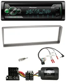 Автомагнитола для Alfa Romeo 156 (с 2003) Pioneer USB MP3 DAB CD, серебристая