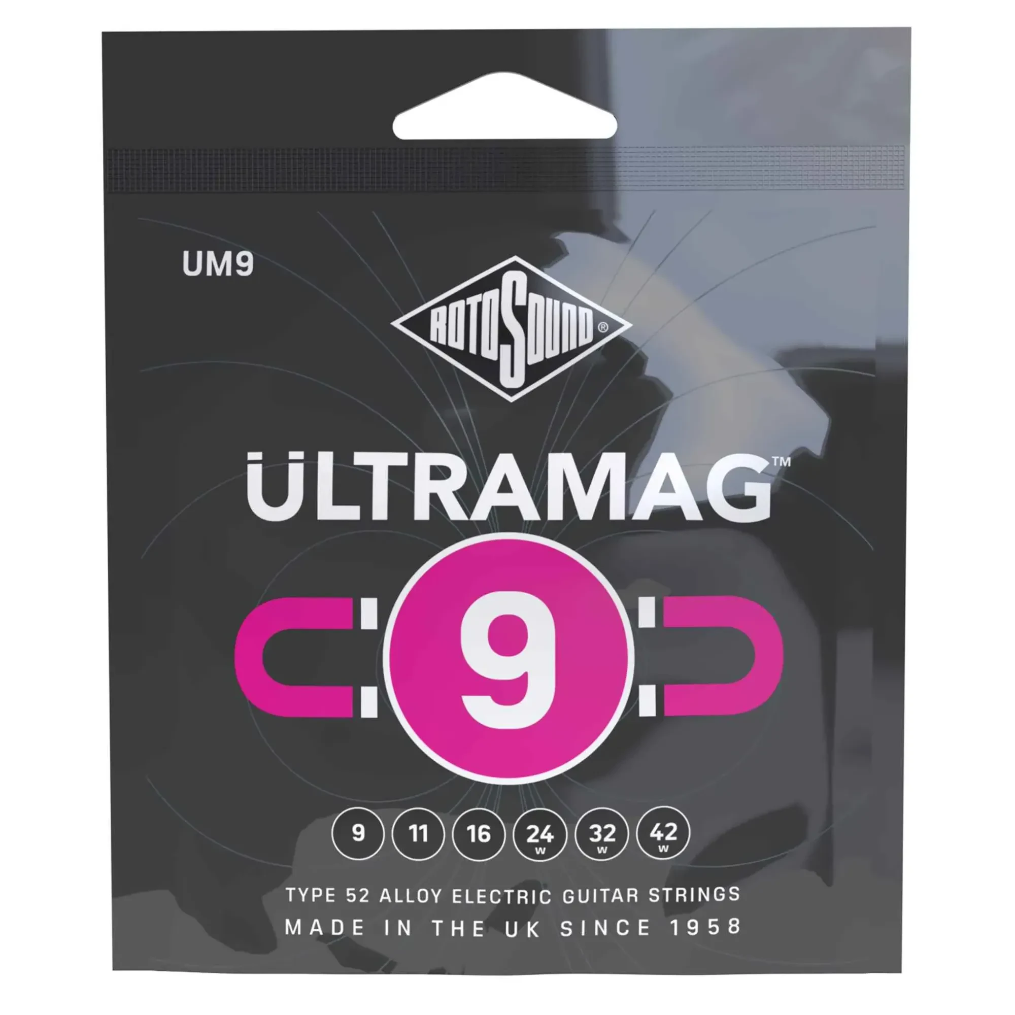 Струны для электрогитары RotoSound UM9 ULTRAMAG Type 52 Alloy 9-42