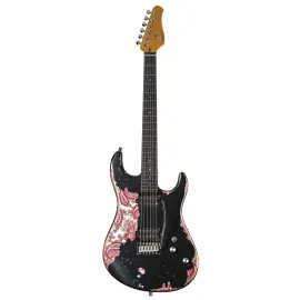 Электрогитара Fame Audio Custom ST RW Worn Licorice Over Paisley