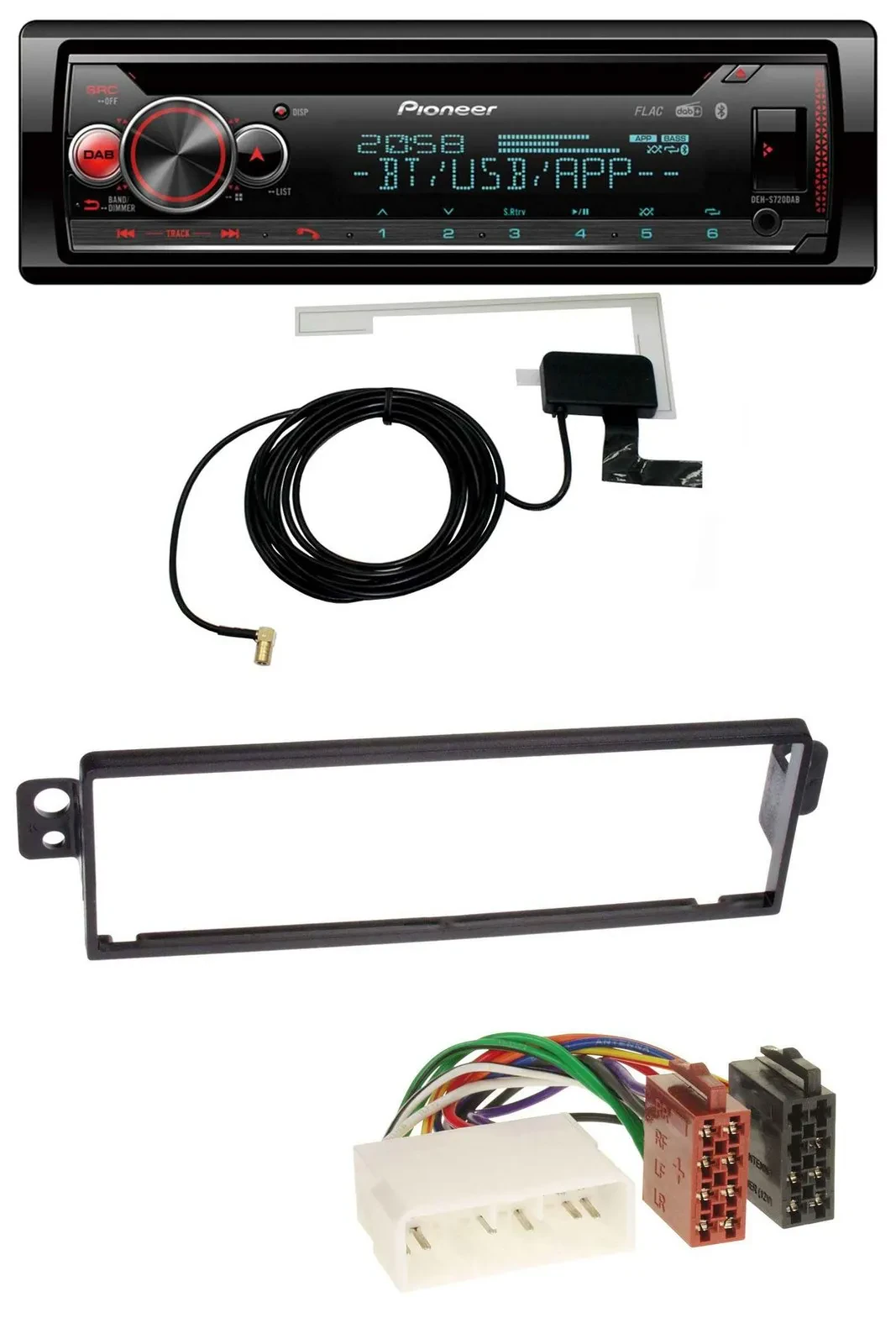 Автомагнитола для автомобиля Chevrolet Kalos (2004–2007) Pioneer DAB, CD, MP3, USB, Bluetooth