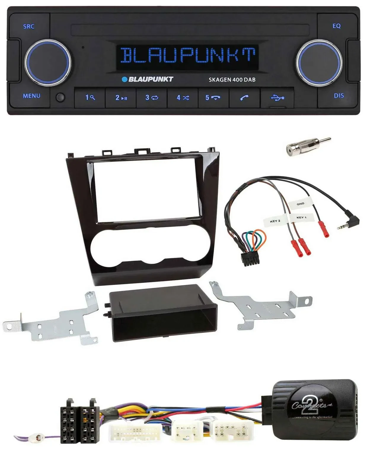 Blaupunkt DAB USB Bluetooth Lenkrad Autoradio für Subaru Forester ab 2015