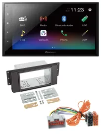 Автомагнитола Pioneer 2DIN USB Bluetooth DAB MP3 для Land Rover Freelander 2011–2012