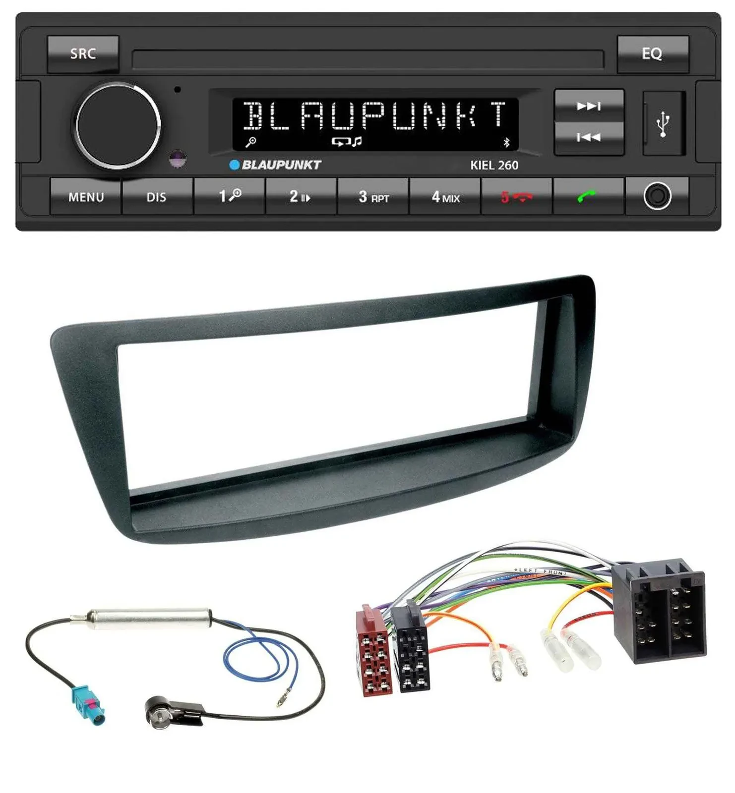Blaupunkt USB DAB Bluetooth MP3 Autoradio für Citroen C1 Peugeot 107 Fakra Phant