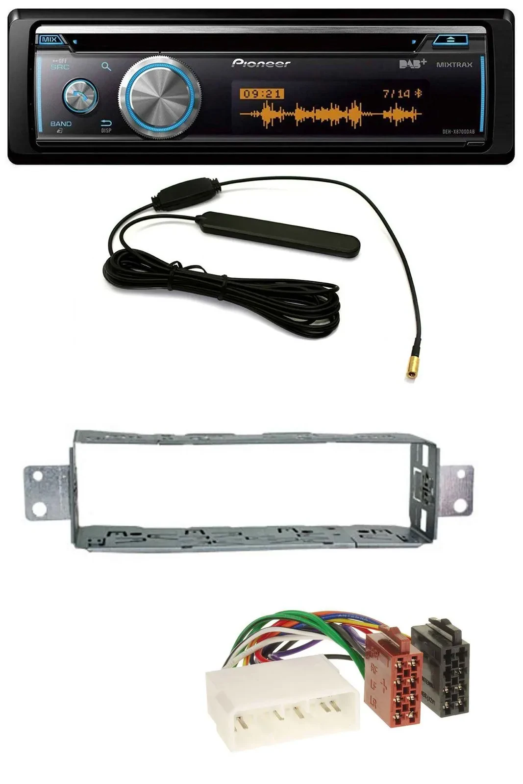 Автомагнитола Pioneer CD USB Bluetooth DAB MP3 для Daewoo Lanos, Nubira, Leganza, Matiz