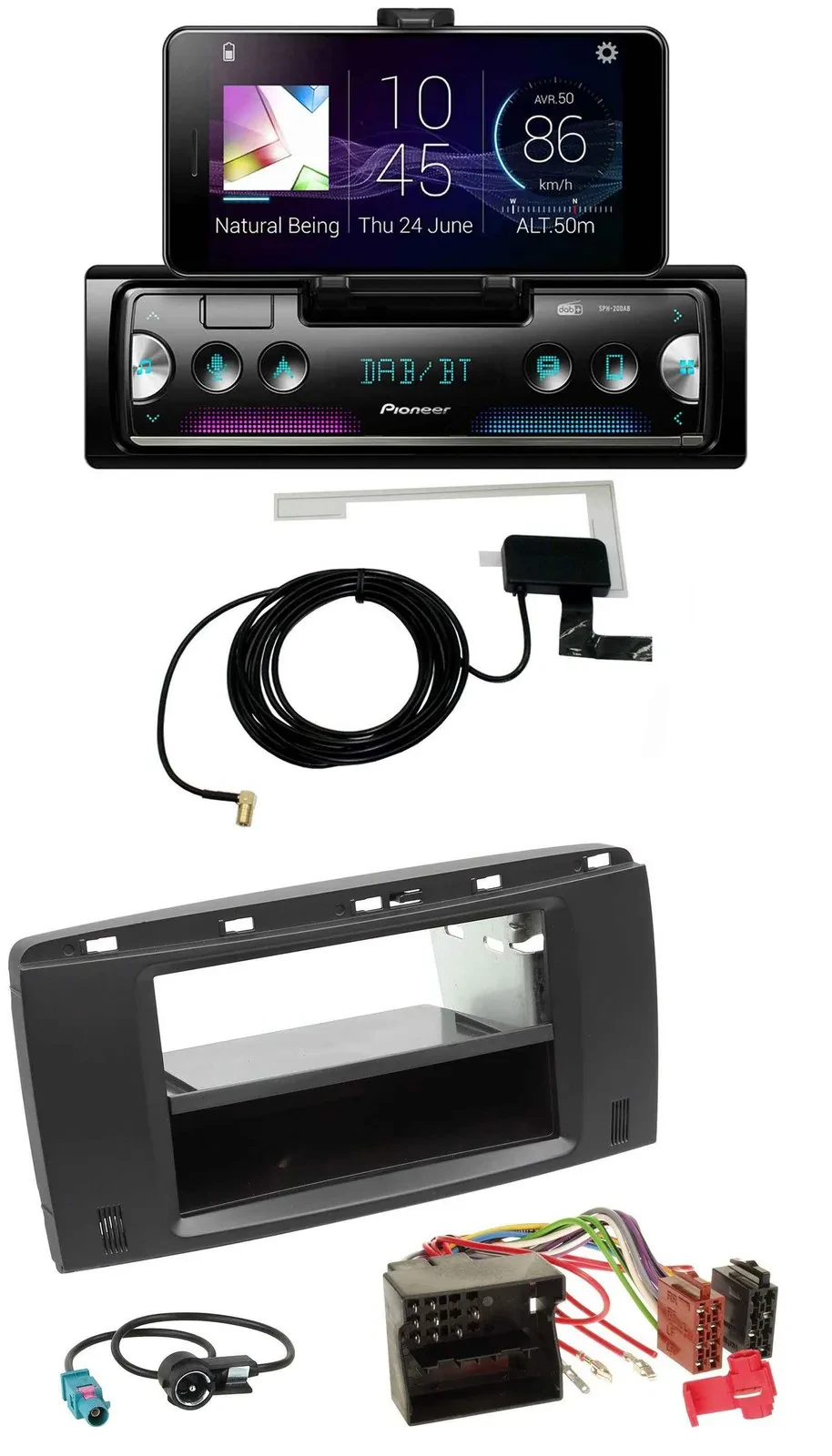 Автомагнитола для Mercedes R-Class (W251, 2005–2012) Pioneer DAB, Bluetooth, MP3, USB