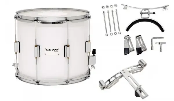 Маршевый барабан Gewa Birch White Chrome HW SH 14x12