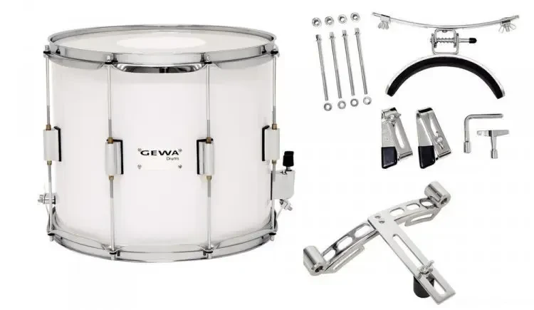 Маршевый барабан Gewa Birch White Chrome HW SH 14x12