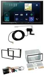 Pioneer 2DIN DAB USB MP3 Bluetooth Autoradio für Peugeot 308 2007-09 schwarz