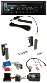 Автомагнитола Pioneer CD/MP3, DAB, USB, поддержка управления на руле, для Audi A3/A4/A6 (1999–2000), для активной системы