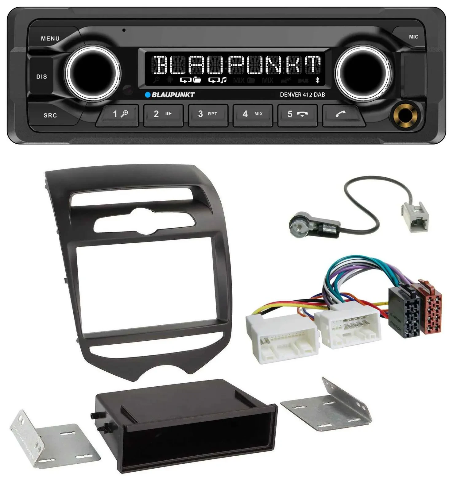 Blaupunkt Bluetooth DAB MP3 USB Autoradio für Hyundai ix20 (ab 10) man. Klima