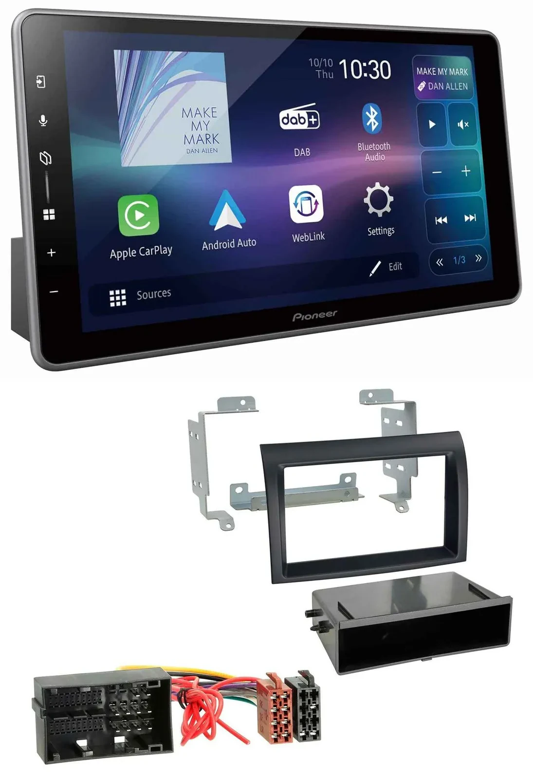 Pioneer Bluetooth USB DAB MP3 Autoradio für Citroen Jumper ab 2014 Fiat Ducato 1