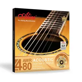 Струны для акустической гитары Alice AWR480-SL Bronze 80/20 11-52