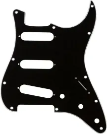 AXL Model PG-362-BK 3-Pickup Single Coil Stratocaster Pickguard in Black