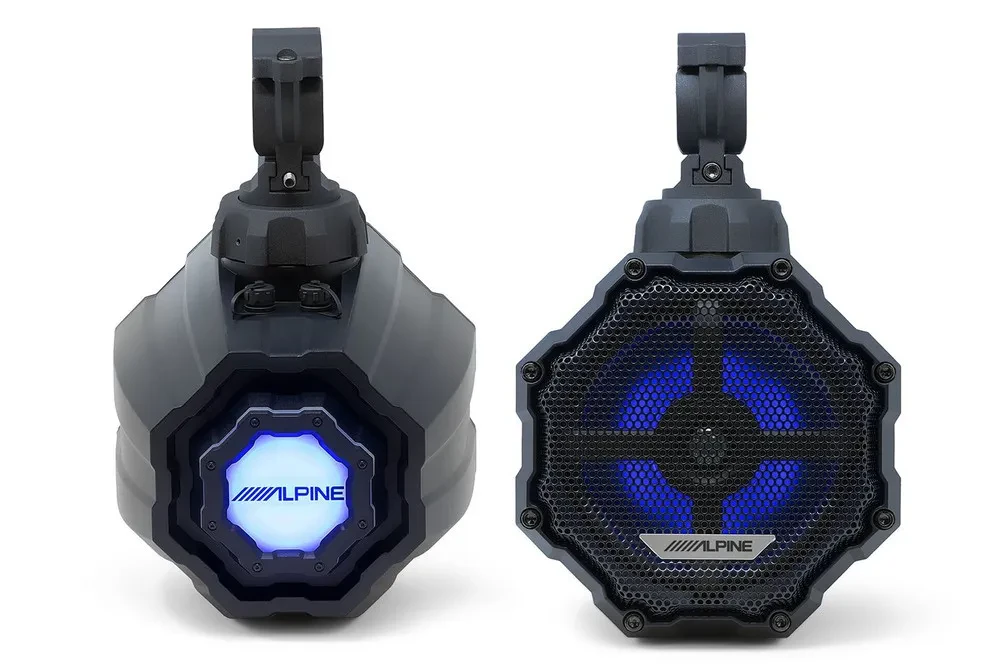 Alpine SPV-65RGB-CAN Universal Coaxial Loaded Marine Speaker Pods – Pair