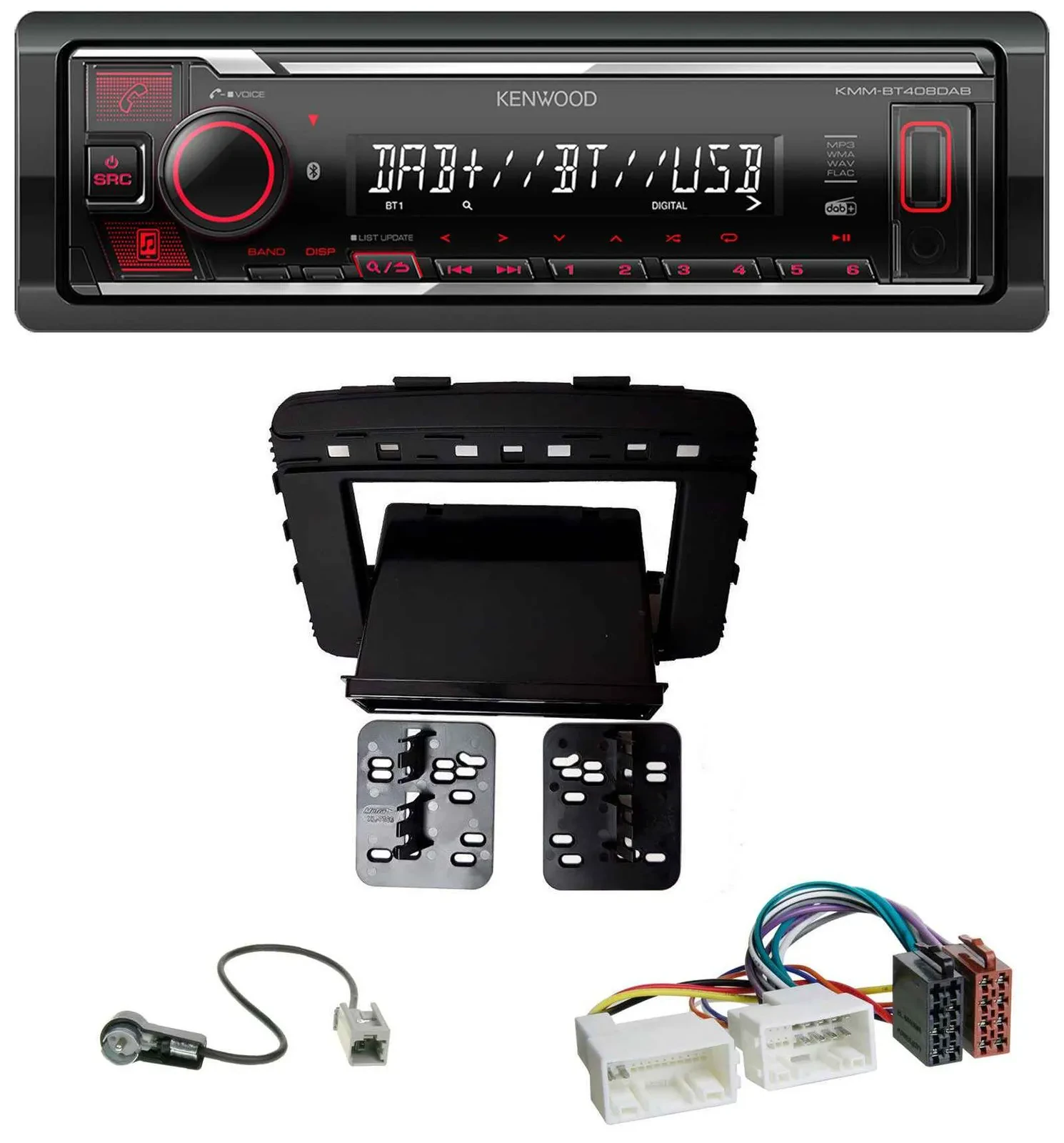 Автомагнитола для Kia Sorento (UM, с 03/2015) Kenwood MP3, Bluetooth, USB, DAB