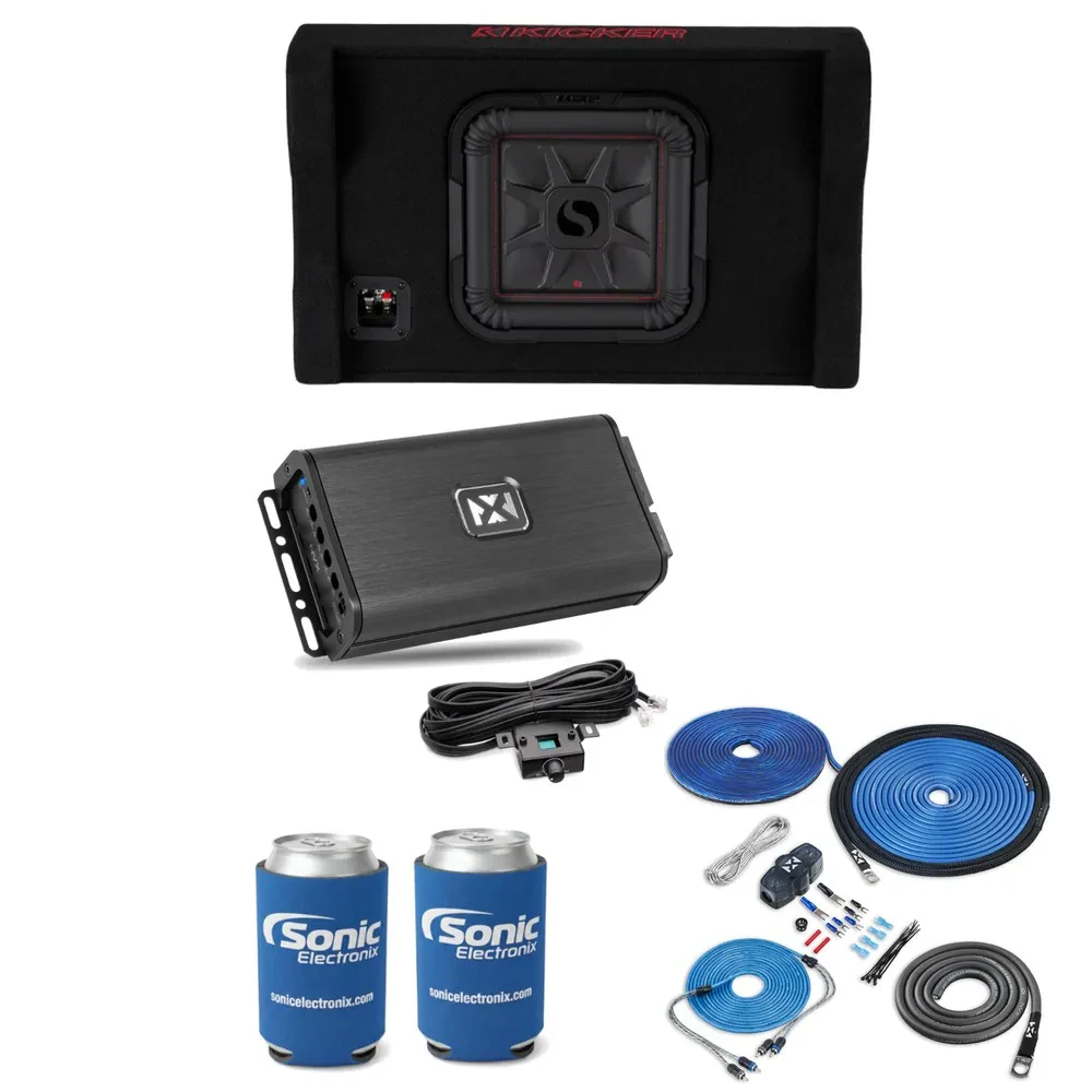 Сабвуфер пассивный Kicker 49L7TDF102 (набор) + NVX Amplifier с установочным комплектом