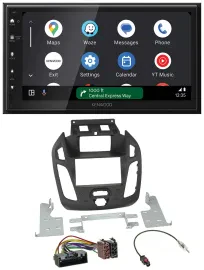 Автомагнитола для Ford Transit 2012–2018 Kenwood 2 DIN, DAB, Bluetooth, USB, MP3, дисплей