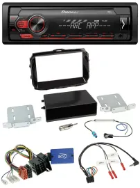 Pioneer DAB 1DIN MP3 Lenkrad USB Autoradio für Alfa Romeo Giulietta 13-21 ISO pi