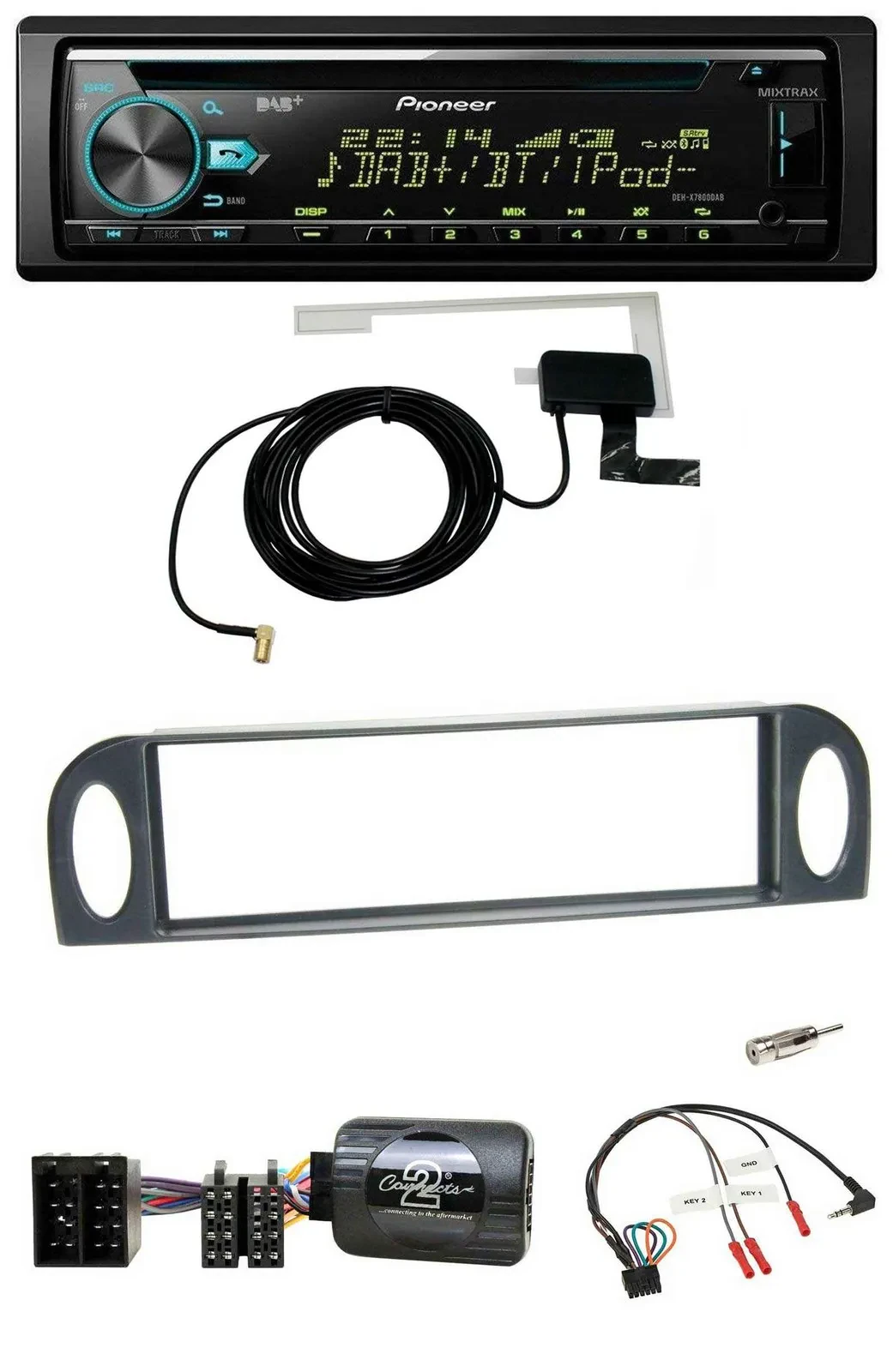 Pioneer MP3 Lenkrad CD USB DAB Autoradio für Citroen C5 2001-2005