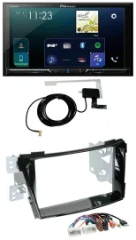 Автомагнитола для Hyundai i40 (с 2011) Pioneer 2-DIN, DAB, USB, MP3, Bluetooth, черный (рояльный лак)