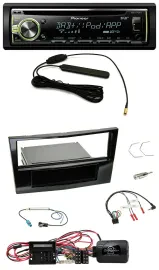 Автомагнитола Pioneer MP3 USB CD DAB для Opel Corsa D (2009–2014), черный глянец, поддержка кнопок на руле