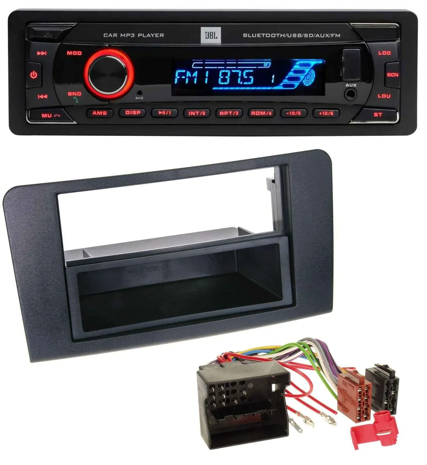 JBL AUX MP3 USB Bluetooth SD Autoradio für Mercedes ML (ab 2006)