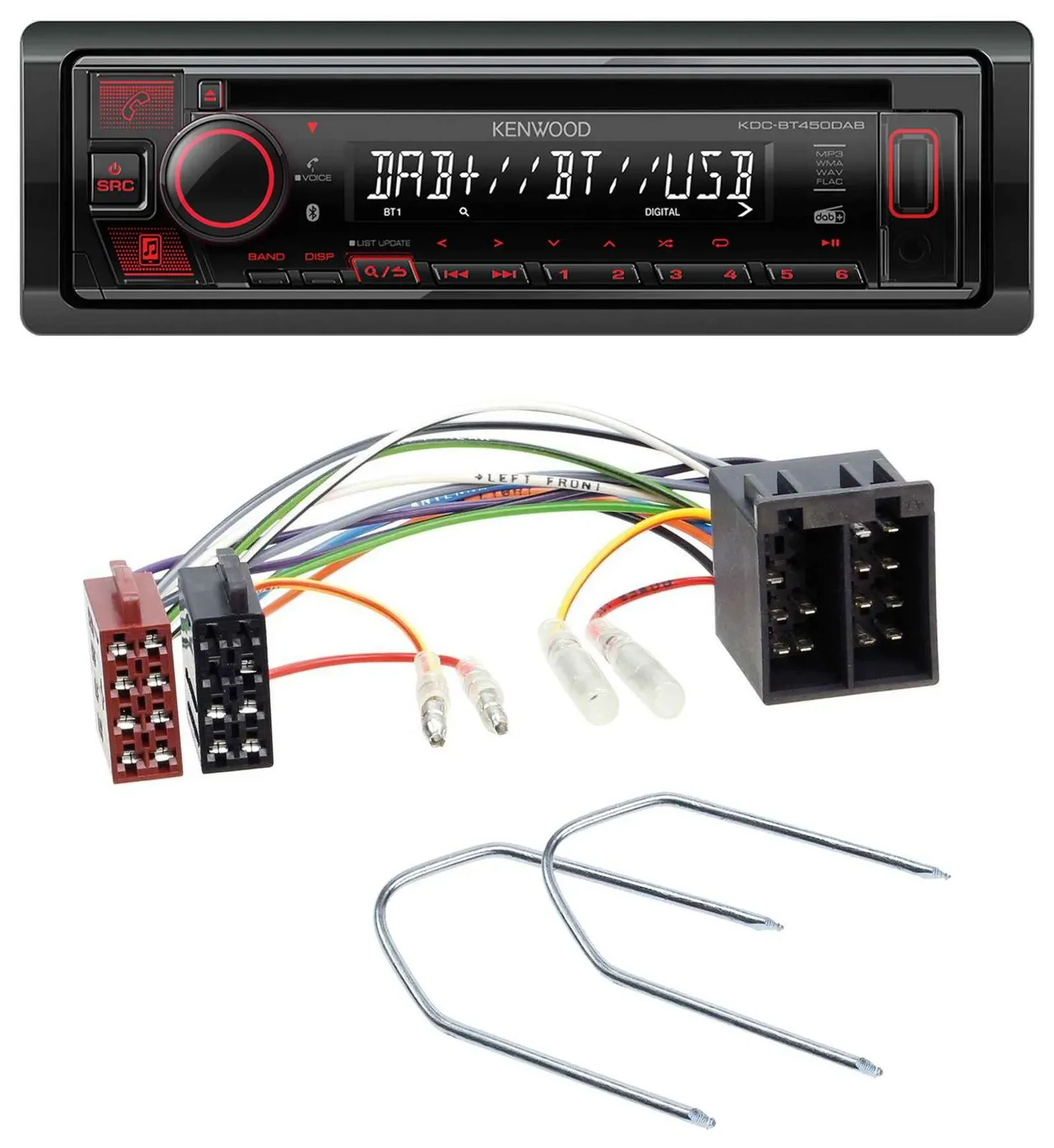 Kenwood MP3 CD USB Bluetooth DAB Autoradio für Seat Toledo 1 1991-1999 Ibiza 198