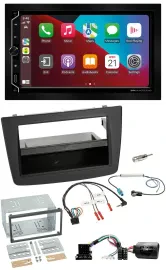 ESX 2DIN DAB USB Lenkrad Bluetooth Autoradio für Alfa Romeo Mito 08-14 schwarz