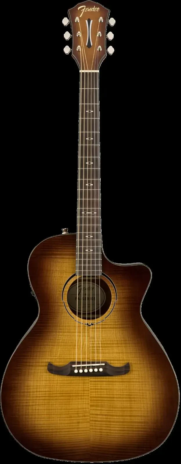 Fender Model FA-345CE Auditorium Sz. Acoustic Electric Guitar 3 tone Tea Burst