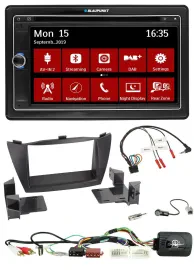 Blaupunkt 2DIN USB DAB Lenkrad Bluetooth TMC Navigation für Hyundai Tucson 2010-
