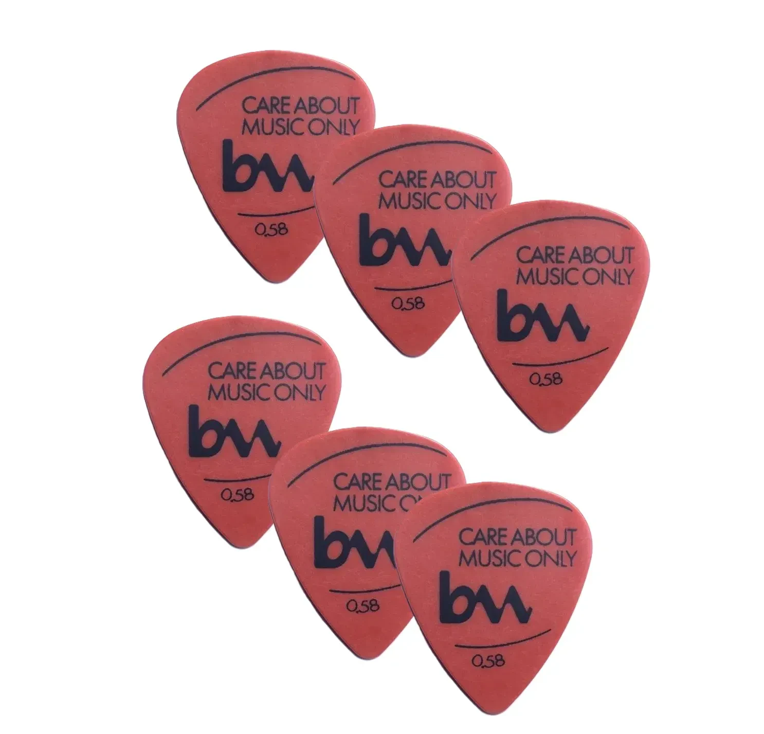 Медиаторы bagandmusic AKSS13 Delrin Red 0.58 (6 штук)