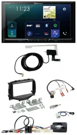 Pioneer 2DIN DAB USB Lenkrad Bluetooth Autoradio für Toyota Aygo 2014-2021