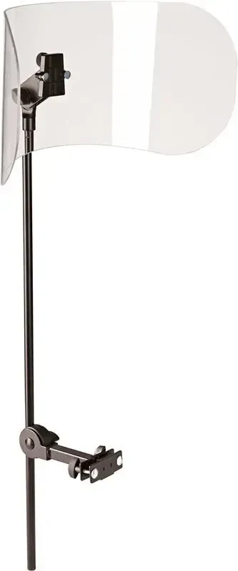 Защитный экран для оркестрового стула K&M 11905-000-55 450x240 мм, высота 700 мм, оргстекло, прозрачный/черный