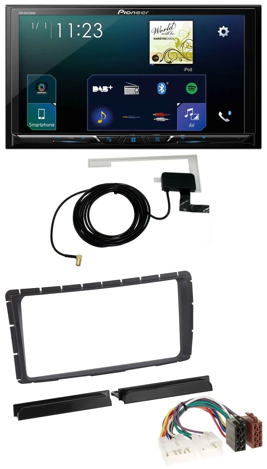 Автомагнитола для Toyota Hilux Pioneer 2DIN, DAB, USB, MP3, Bluetooth