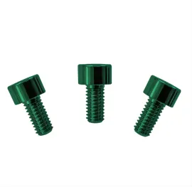 Floyd Rose FRNCSBLP Stainless Steel Locking Nut Clamping Screws, Set of 3, Green