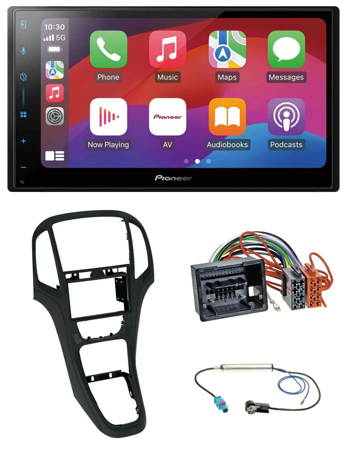 Pioneer DAB USB MP3 Bluetooth 2DIN Autoradio für Opel Astra J ab 12/09 Perlschwa