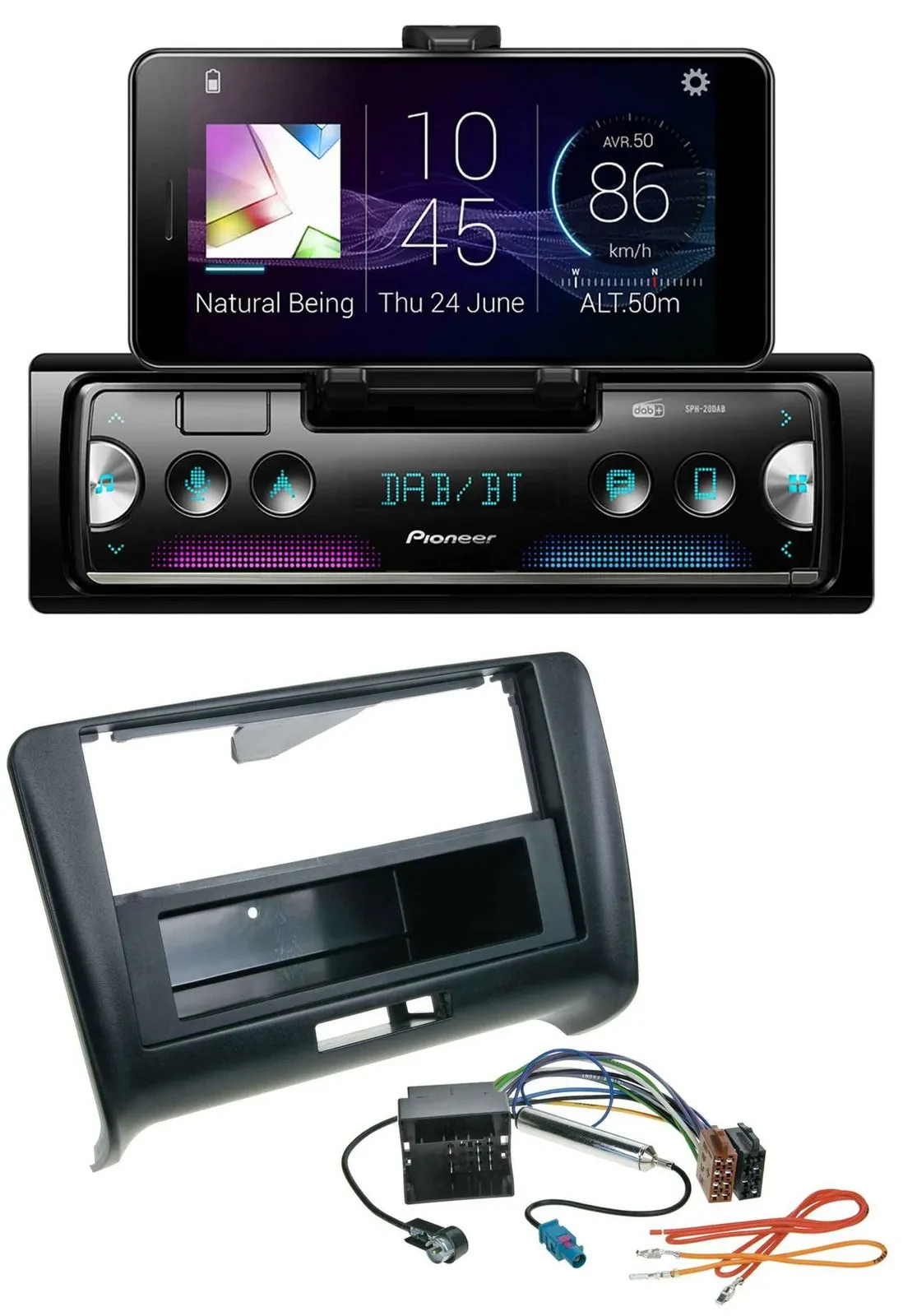 Автомагнитола для Audi TT (2006–2014) Pioneer USB MP3 Bluetooth DAB Quadlock