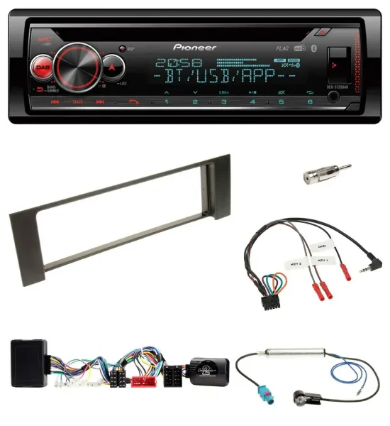 Pioneer Lenkrad DAB CD Bluetooth USB Autoradio für Audi A4 B6 00-04 Bose Vollakt