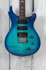 PRS SE Studio Electric Guitar Figured Maple Top Lake Blue Finish with Gig Bag
