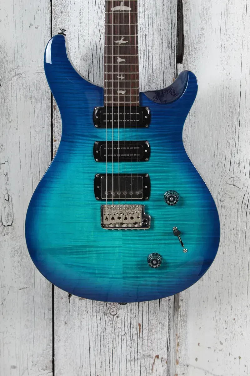 PRS SE Studio Electric Guitar Figured Maple Top Lake Blue Finish with Gig Bag