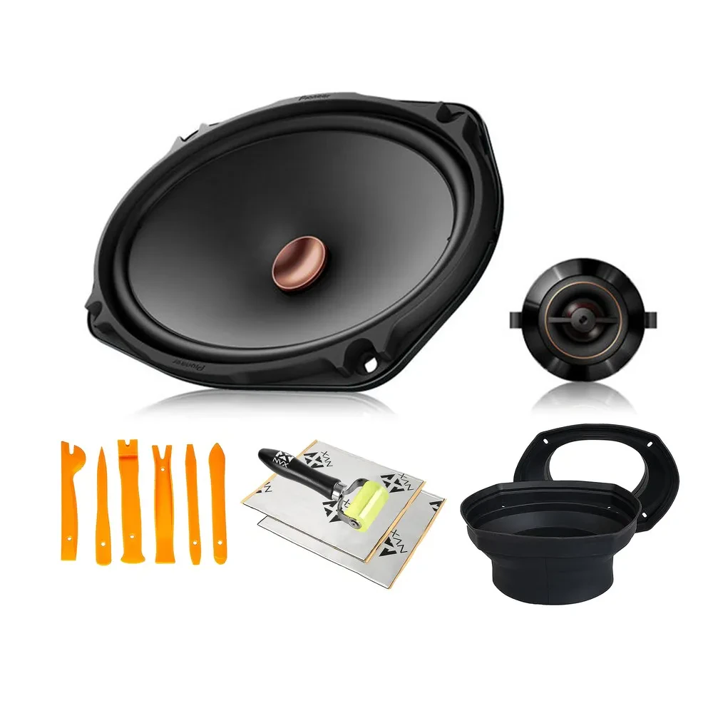 Pioneer TS-D69C 100W 6x9" 2-Way Component Speakers + NVX Install Kit