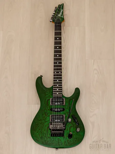 Электрогитара Ibanez S540 S Series HSH Green Paisley w/gigbag Japan 1990