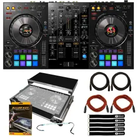 DJ-контроллер с джогом Pioneer DDJ-800 Black с аксессуарами