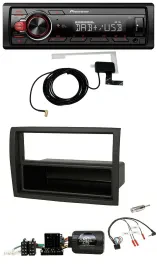 Автомагнитола Pioneer 1-DIN, MP3, DAB, USB, для Fiat Ducato 2012–2015, чёрная, поддержка управления с руля