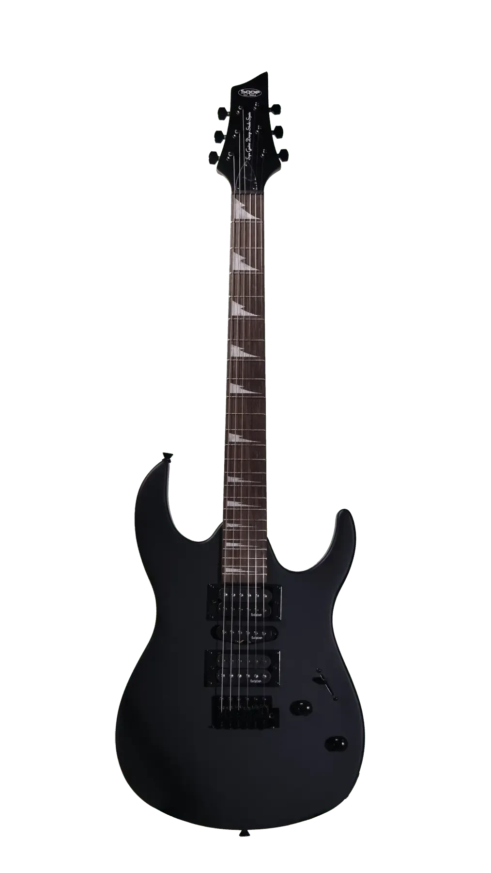 Электрогитара SQOE SEIB370 Superstrat HSH Matte Black